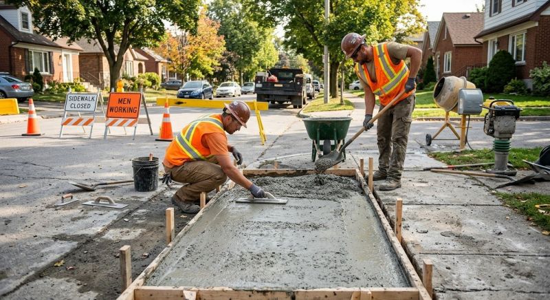Sidewalk Laying