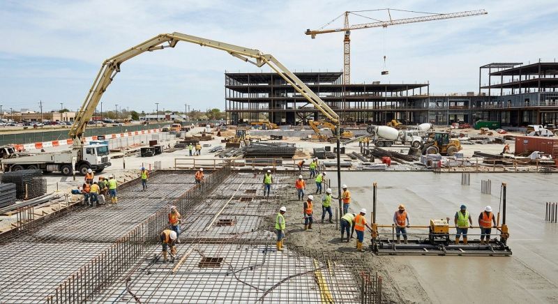 Commercial Slab Installation in Charleston, SC