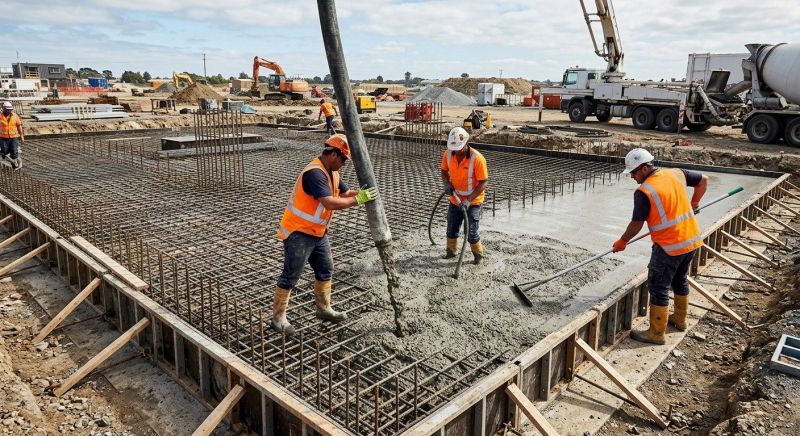 Foundation Pouring in Fredericksburg, VA