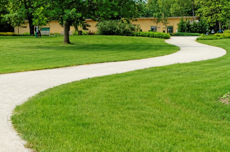 Completed Sidewalk with Landscaping
