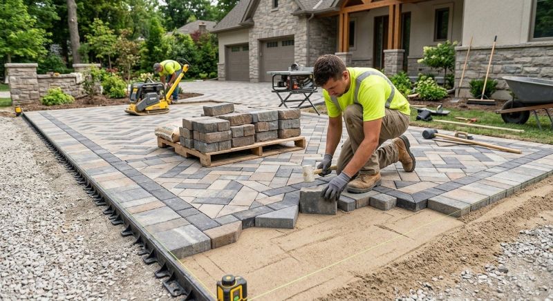 Sidewalk Pavers Installation in Fairfield County, CT